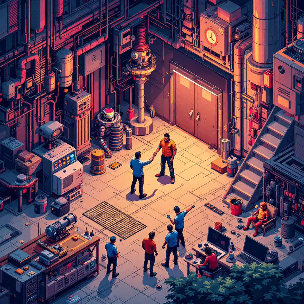 A coach standing beside an athlete, pointing to specific technique details while the athlete practices the movement slowly and deliberately