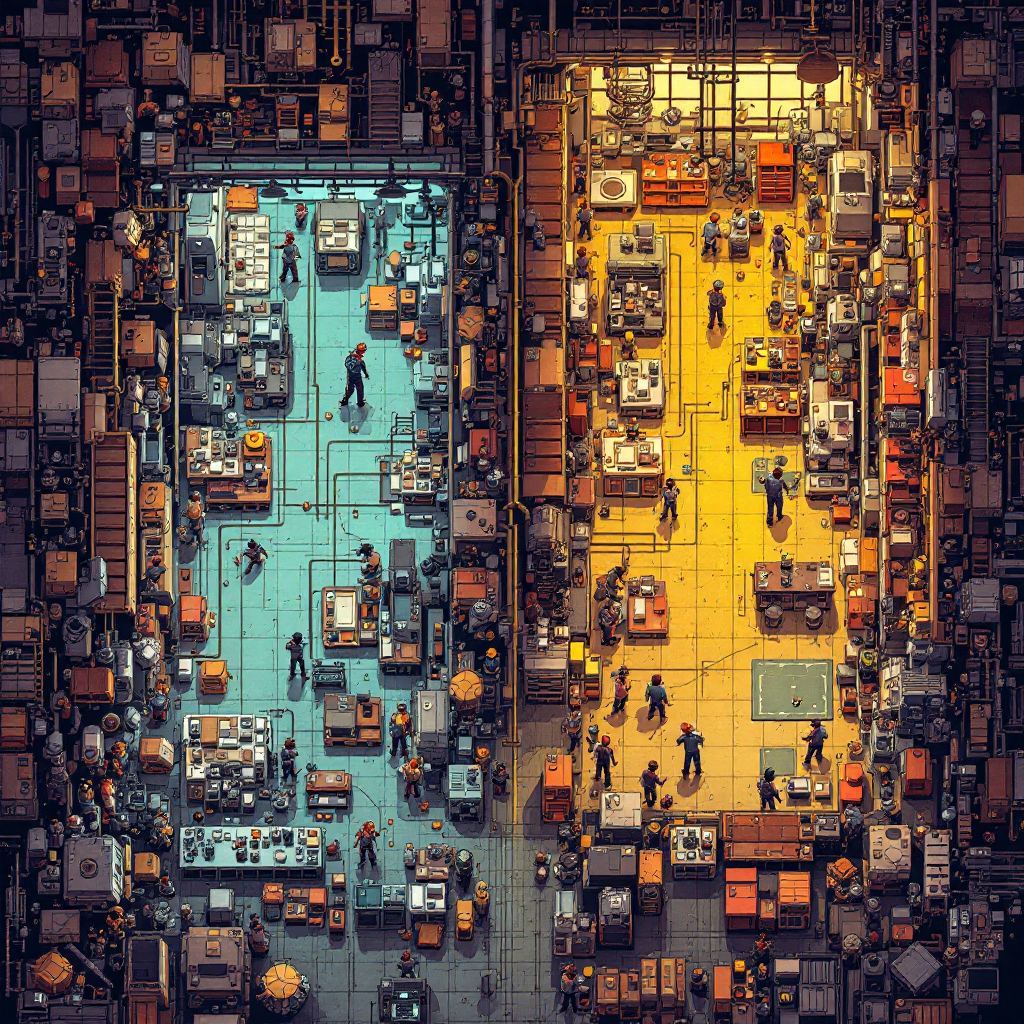 Two different assembly lines - one for custom furniture with multiple quality checkpoints, one for simple bookends with just cutting and sanding